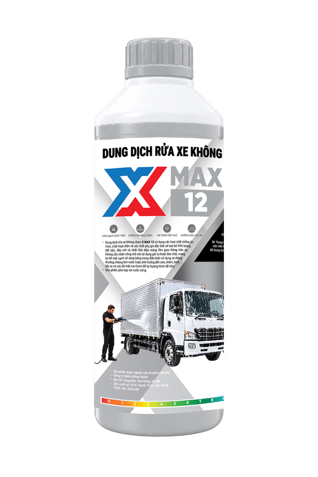 Dung dịch rửa xe không chạm cao cấp cho xe tải X-MAX 12