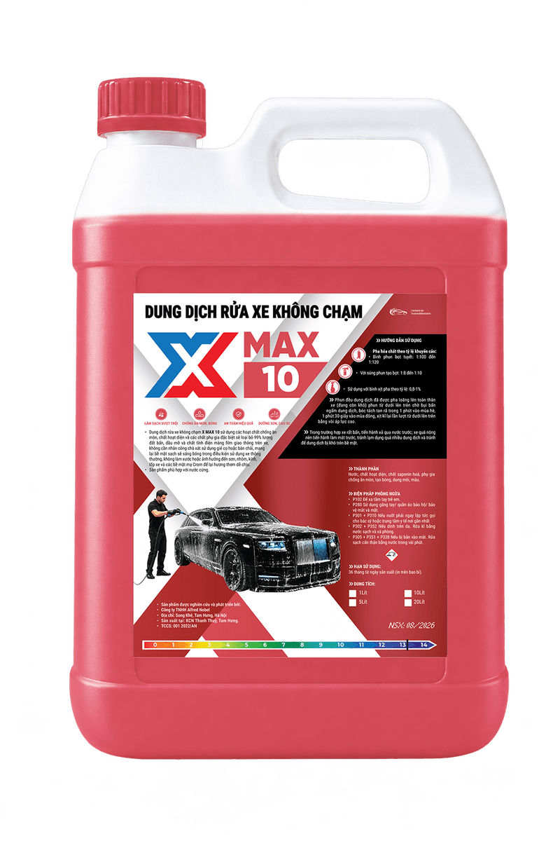 Dung dịch rửa xe không chạm cao cấp cho xe tải X-MAX 10 - Dung dịch làm sạch và chăm sóc phương tiện X-PRO