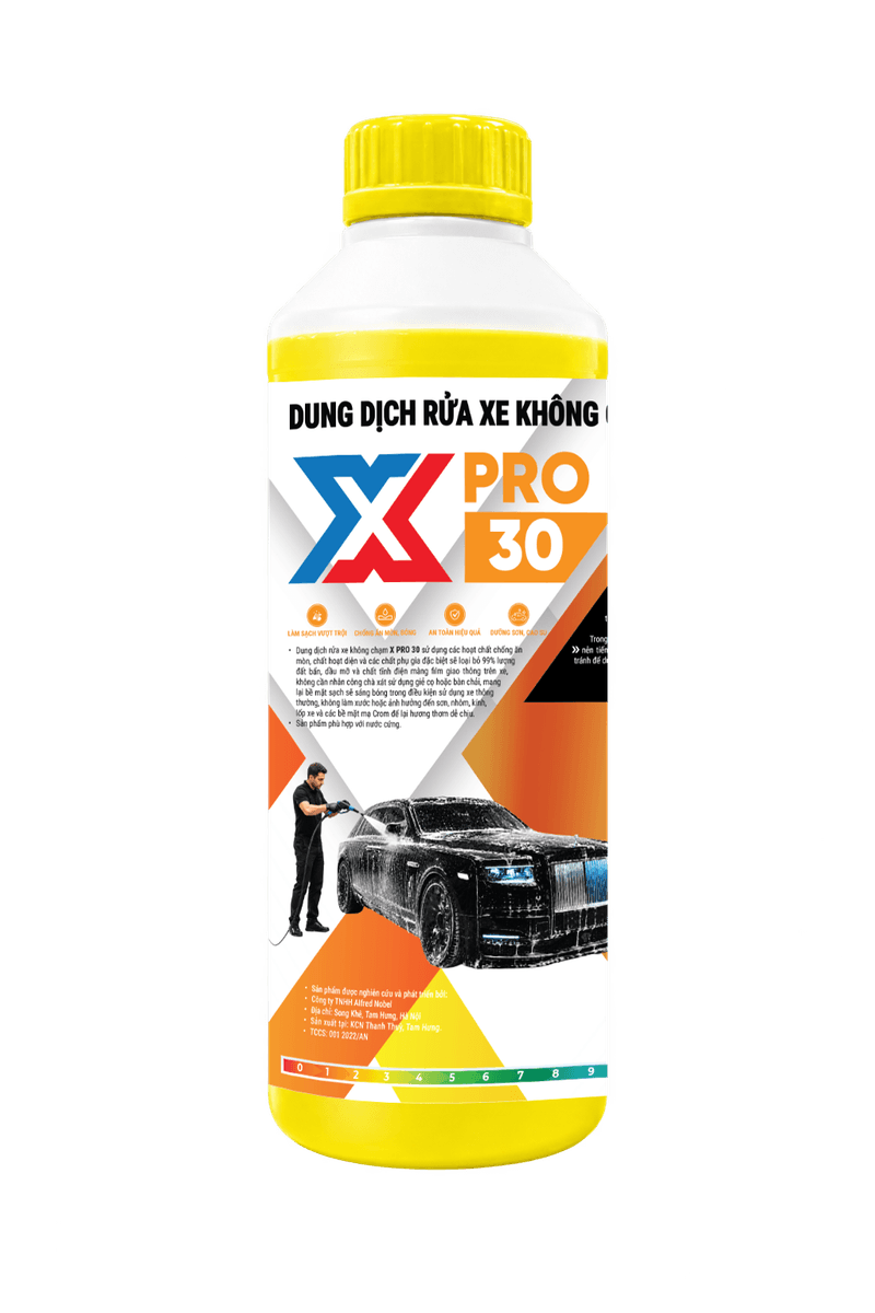 Dung dịch rửa xe không chạm X-PRO 30 - Dung dịch làm sạch và chăm sóc phương tiện X-PRO