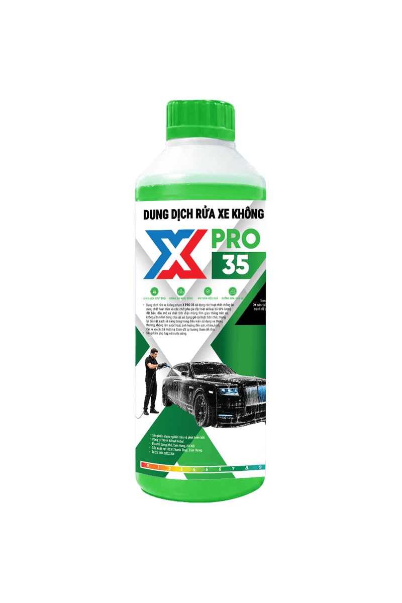 Dung Dịch Rửa Xe Không Chạm Đa Năng X-PRO 35 | Mạnh Mẽ & Hiệu Quả - Dung dịch làm sạch và chăm sóc phương tiện X-PRO