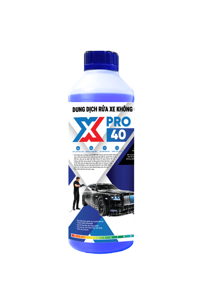 Dung dịch rửa xe không chạm siêu bọt hoạt tính thế hệ mới X-PRO 40 - Dung dịch làm sạch và chăm sóc phương tiện X-PRO